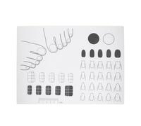 Hemobllo Tappetino in Silicone per Nail Art per Esercitarsi a Realizzare Design Unghie Diversi per Utilizzo Fai da Te e Forme Multiple