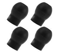 Hemobllo Tappi Auricolari per Stetoscopio 4 Pezzi Nero, Ricambi in PVC 5-6 mm, per Ospedale e Clinica