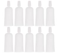 Hemobllo Tappo Contagocce in Tpe Bianco 50 Pezzi da 10ml per Flaconi Ampolla che Previene lo Spreco e L'eccesso di Gocce per Oli Essenziali e Progetti Fai-da-te in Laboratorio