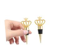 Hemobllo Tappo per Bottiglie di Vino a Corona in Lega Dorata Tappo di Tenuta per Bottiglie Sigillante Anti-Ossidazione per Feste di Matrimonio e Uso Quotidiano