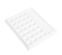 Hemobllo Tavolozza per Dipingere in Plastico Bianco 28 Fori, Risparmio di Spazio e Facile da Conservare, per Pigmenti ad Acquerello e Pittura a Olio