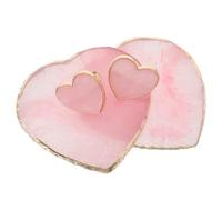 Hemobllo Tavolozza per Nail Art in Resina 4 Pezzi con Bordi Dorati, Set di Palette per Miscelare e Campionare Colori Unghie, Mini Espositore Opaco per Manicure Professionale e Uso in