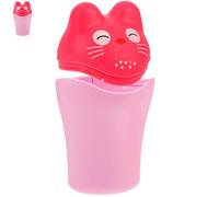 Hemobllo Tazza Shampoo in Pp con Manico, Design Cartone Animato Rosa Adorabile, per Doccia e Lavaggio Chioma senza Aprire Coperchio