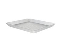 Hemobllo Teglia Pizza Quadrata Forata in Carbonio Antiabrasione Conduzione Uniforme Non Stick Per Forno Casa e Ristorante