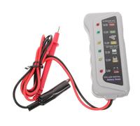 Hemobllo Tester Batterie Auto Professionale con Analizzatore Circuito di Ricarica e Display LED per Diagnosi Rapida Batterie e Alternatori Auto e Moto