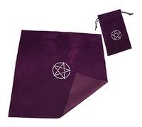 Hemobllo Tovaglia Tarocchi Morbido con Stampa Chiara e Design Mysterioso Accessorio per Giochi e Desktop Esoterici
