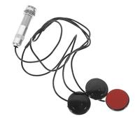 Hemobllo Trasduttore Piezoelettrico per Strumenti a Corda Argento 3 Contatti Pickup per Controllo Volume e Accordatura Precisa, per Violino e Strumenti Acustici