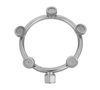 Hemobllo Ugello Nebulizzatore Rotondo ad Alta Pressione in Acciaio Inossidabile a 5 Teste per Irrigazione Giardino e Serra Funzione Anti-intasamento e Umidificazione