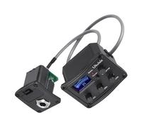 Hemobllo Ukulele Piezo Pickup con Preamplificatore Eq Equalizzatore LCD Display Tuner per Controllo Volume e Accordatura Precisa in Ambienti Rumorosi