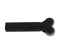 Hemobllo Utensile e Diametro Esterno 26mm in Acciaio Nero per Zigrinatura Doppia Ruota Impugnatura Ergonomica per Alluminio e Rame per Tornio Professionale