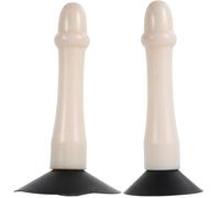 Hemobllo Utensili per Ceramica Ventosa in Gomma 2 Pezzi 6Cm+8Cm per Smaltatura a Immersione Accessori per Smalti Artistici Strumenti Compatti per Artigianato Ceramico