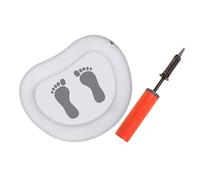 Hemobllo Vasca Per Pediluvio Gonfiabile Portatile in Pvc Resistente, Vaschetta Lavapiedi Pieghevole Per Piscine Fuori Terra e Campeggio, Facile Da Pulire, Set Pompa Per Uso Esterno e Spa Piedi