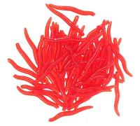 Hemobllo Vermi da Pesca Morbidi in Silicone 500 Pezzi Esche Artificiali Realistiche per Acqua Dolciastro e Salata Accessori per Trota e Spigola Movimento Naturale e Colori Autentici