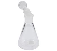 Hemobllo Vetro Beuta Conica Facile da Pulire da 100ml Tappo, per Laboratorio Scolastico per Studenti di Chimica
