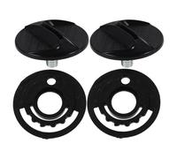 Hemobllo Viti per visiera del casco da moto, motorcycle helmet visor screws M6, 4 pezzi, base nera in plastico e lega, installazione rapida, compatibile con la maggior parte dei caschi,