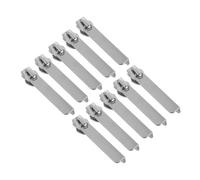 Hemobllo Zipper repair items in nailon double-layer argento, 10 pezzi, per travel e vacations, con sicurezza migliorata e compliance with security regulations