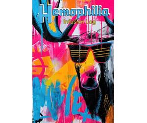 Hemophilia Infusion Log: Colorful Moose - Graffiti Street Art - Personal infusion & treatment tracker diary for those with bleeding disorders. 6x9 Journal book