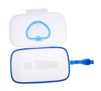 HEMOTON 1 Pc Scatola per fazzoletti bagnati Love salviette culla da viaggio bed culla lettino box culla portatile custodia per appendere i tessuti bagnati da esterno Blue