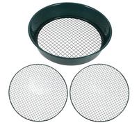 HEMOTON 1 Set Setaccio da Metallo con Rete Intercambiabile Strumento Versatilper Setacciare per Giardinaggio e Applicazioni Agricole