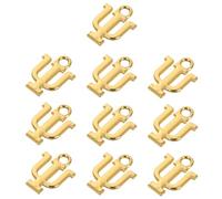 HEMOTON 10 Pezzi Charms Lettere Greche in Lega di Zinco Oro per Gioielli | Collane e Bracciali, Progetti di Jewelry Making, Finitura Liscia e Lavorazione Fine
