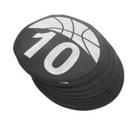 HEMOTON 10 Pezzi Dischi Segnaposto Numerati per Allenamento Basket 23 Cm | Tpu Antiscivolo, Colori Vivaci con Numeri Chiaramente Visibili, per Palestra e Campi Indoor