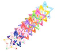 HEMOTON 10 pezzi Fermagli per Capelli Bambina Forma a Cinque Punte in Metallo Clip per Accessori Deliziosi e Facili da Usare per Code Frangia e Look Quotidiano Regalo per Ragazze