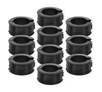 HEMOTON 10 Pezzi Guarnizione in Gomma per Manubrio Bici 22,2-31,8mm, Nera | Tpr, Riduce le Vibrazioni e Assicura Montaggio Stabile, per Manubri da 22, 2-31, 8mm