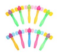 HEMOTON 10 Pezzi Mini Martelli Morbidi Giocattolo Che Squittiscono, Set Martelletto Giocattolo Leggero e Sicuro per Sviluppo Abilità Motorie e Gioco Interattivo Colore Colore Casuale