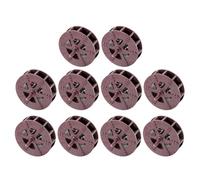 HEMOTON 10 Pezzi Ruota Idraulica Marrone in Plastica per Decorazione Acquario e Stagno, Accessorio per Fontana da Esterno per Balconi e Aree Verdi