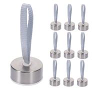 HEMOTON 10 Pezzi Tappi per Bottiglie a Bocca Larga in Acciaio Inox con Maniglia in Corda Coperchi per Borracce Sportive Isolanti per Mantenere Temperatura Accessori Ricambio per