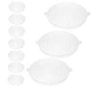 HEMOTON 10 Pezzi Vassoio per fioriere Fodere pentola drenare Circolare antipasto sottovaso per Piante in plastica vaschette raccogligocce per Piante in Vaso PVC Transparent