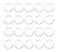 HEMOTON 100 Pezzi Capsule Trasparenti per Monete 25mm in Plastica, | Design Semplice e Chiaro, per Album Monete e Kit da Viaggio, Facile Esposizione per Collezionisti e Valutatori