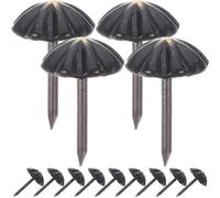 HEMOTON 100 Pezzi Unghie Decorative Resistenti a Deformazioni e Rotture in Ferro Nero per Mobili 7/16 Pollici per Progetti di Fai-da-te e Decorazione Artigianale