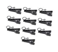 HEMOTON 10pezzi Clip Per Microfono Lavalier in Ferro Clip Fissaggio Ricambio Per Microfono Pratiche Per Installare Sul Colletto Adatte Per Ktv e Spettacoli Teatrali