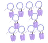 HEMOTON 10pezzi Scatola Denti Da Latte Con Collana Per Ragazzo Ragazza Ragazza Contenitore Sicuro Per Denti e Ricordi Custodia Multifunzione Per Primi e Capelli Idee Regalo Fatina Per Bimb