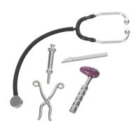 HEMOTON 12 per Casa delle Bambole, Kit Gioco Educativo Stetoscopio e Siringa in Miniatura, Accessori Decorativi