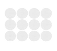 HEMOTON 12 Pezzi Foglio Rotondo per Punto Croce Griglia, Plastico Bianco | Griglia Chiara e Ben Definita, Base per Borse all Uncinetto, per Ricamo e Lavori Fai da Te