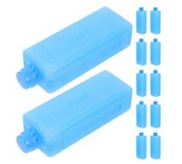 HEMOTON 12 Pezzi Freezer Blocks Riutilizzabili in PE per Cooler e Lunch Bag, Compatti e Alternativi al Condizionatore Portatile per Campeggio