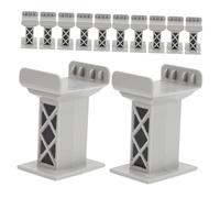 HEMOTON 12 Supporti per Binari Treno Pilastri Elevati Multilivello per Ponte Ferroviario Blocchi Compatibili con Principali Accessori per Modellismo Ferroviario