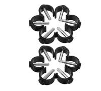 HEMOTON 12pezzi Morsetto Forma di C per Bastone Accessori per Bastone da Passeggio Clip per Stampelle Parti di Blocco Antiscivolo per Deambulatore Connettore per Tubi in Acciaio