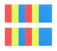 HEMOTON 15 Pezzi Carte Arbitro Calcio Professionali Tre Colori per Rigore e | PVC Spesso, Alta Visibilità e Resistente All’usura, Formato 11x8x0, 10cm, Accessori Arbitrali