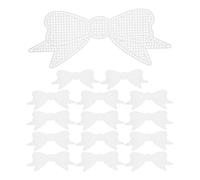 HEMOTON 15 Pezzi Fogli di Rete in Plastica Flessibile per Ricamo e | Uso Decorativo e Lavorazioni a Punto, Materiale Plastico Bianco, Adatti a Principianti e Tutte le Età