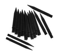 HEMOTON 15 Pezzi Picchetti per Lampade da Giardino in Plastica Nero per Esterni Supporto Stabile per Lampade da Patio Percorsi Aree Verdi e Cortili Facili da Installare
