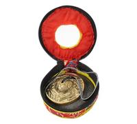 HEMOTON 1pezzi Campanello per Meditazione in Fatto Mano con Custodia Strumento Percussione Portatile per Piatti per Principianti ed Esperti Colore Casuale