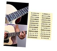 HEMOTON 1pezzi Segnatasti Adesivi Per Chitarra Note Sulla Tastiera Adesivi Per Scale Di Chitarra Mappa Per Per Corde Sfondo Trasparente Per Allenamento Alla