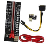 HEMOTON 1set Adattatori Pci-e Riser Per Mining Alimentato Con Condensatori Solid State Usb Per Gpu Soluzione Stabile Per Alimentazione e Trasmissione Dati Veloce