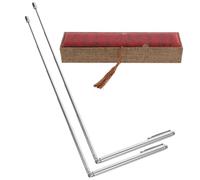 HEMOTON 1set Bacchette da Rabdomante Professionali in Acciaio Inox Leggere e Smontabili per Ricerca Acqua e Forze Feng Shui Pratiche e Facili da Trasportare