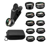 HEMOTON 1set Fotografiche Per Smartphone Kit Grandangolari e Macro Include Astuccio Per Facile Utilizzo
