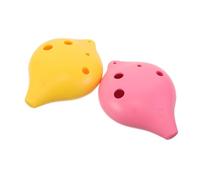 HEMOTON 2 Ocarina per Adulti Strumento Musicale Professionale con Suono Design Facile da da Rosa e Giallo per Apprendimento Musicale