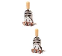 HEMOTON 2 Pezzi 3 Chitarra a 3 vie Kit riparazione chitarra spingere pentola accessori chitarra accessori per chitarra la chitarra Commutatore a 3 vie per chitarra testa gialla